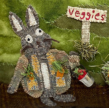 Load image into Gallery viewer, Hand Stitched Folk Art Pillow 20"x20" Wool Fabric Applique' by Tammy Tuckness Sedin