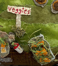 Load image into Gallery viewer, Hand Stitched Folk Art Pillow 20"x20" Wool Fabric Applique' by Tammy Tuckness Sedin